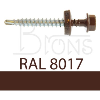 Klimas Wkręt-met Farmářský šroub TEX 4,8 x 55 hnědý RAL 8017 – Hledejceny.cz