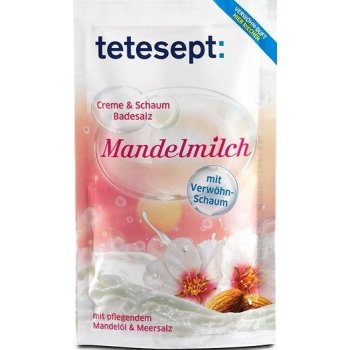 Tetesept Mandlové mléko krém & pěna sůl do koupele 80 g