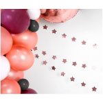 Girlanda hvězdičky růžové zlato 3,6 m – Zboží Dáma