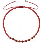 Pavona Textilní Miyuki náramek červený achát 13037.3 red – Zboží Dáma