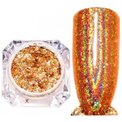 Expa-nails expanails fólie - třpytky na zdobení nehtů laser gold mirror – Hledejceny.cz
