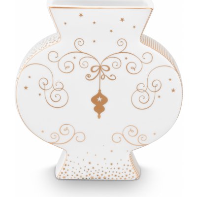 PIP Studio Váza plochá Royal Winter White bílá 16.5cm 51.102.072 – Hledejceny.cz