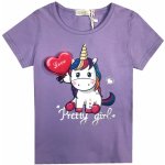 Kugo dívčí triko Fialková – Zboží Dáma