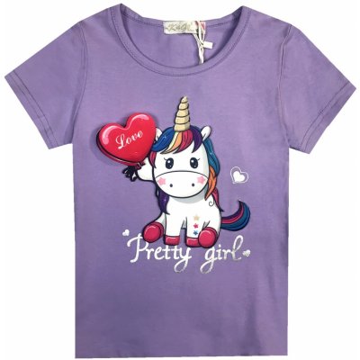 Kugo dívčí triko Fialková – Zboží Dáma