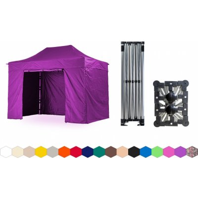 TENTino SMALL HEXAGON 3x4,5 m 15A - FIALOVÁ – Hledejceny.cz