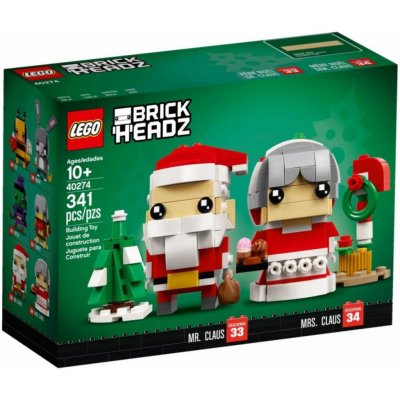LEGO® BrickHeadz 40274 Pan a paní Santa Clausovi – Zboží Živě