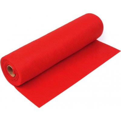 Stoklasa Filc / plsť 730123/06 jednobarevný, červený, š. 41cm, 215g/m2, tloušťka 1-1,4mm (látka v metráži) – Zboží Mobilmania