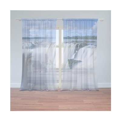 Sablio Záclony Vodopád 3: 2ks 150x250cm – Hledejceny.cz