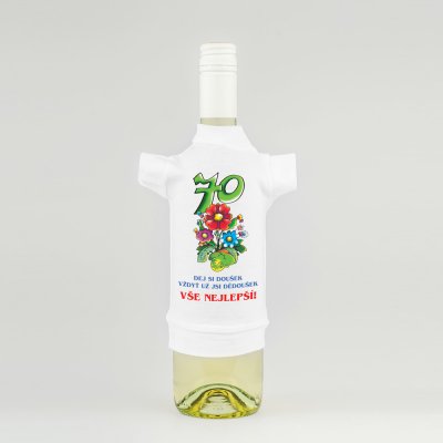 Tričko na flašku Dej si doušek vždyť už si dědoušek 70 – Zboží Mobilmania