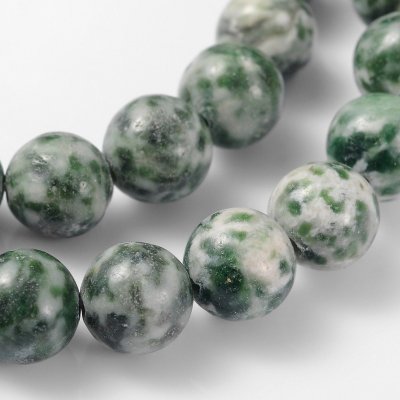 NUBIO Přírodní jaspis - korálky, zelené, 8 mm – Zboží Dáma