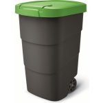 Prosperplast Wheeler 95L s kolečky a víkem velký univerzální plastový zelený – Zboží Mobilmania