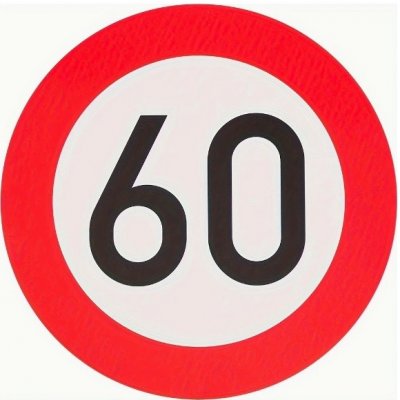 Narozeninová dopravní značka pivo Číslice: 60 Jméno: jiné jméno do komentáře – Zbozi.Blesk.cz