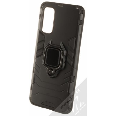 Pouzdro 1Mcz Armor Ring odolné ochranné s držákem na prst Samsung Galaxy S20 černé