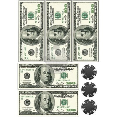 Jedlý papír "stodolarovky" - A4 – Zboží Mobilmania