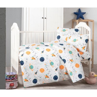 Brotex povlečení Vesmír modré 90 x 135 cm 45 x 60 cm – Zboží Dáma