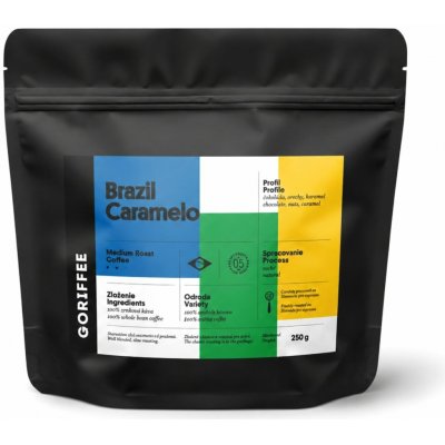 Goriffee Brazil Caramelo Natural Medium zrnková 250 g – Hledejceny.cz