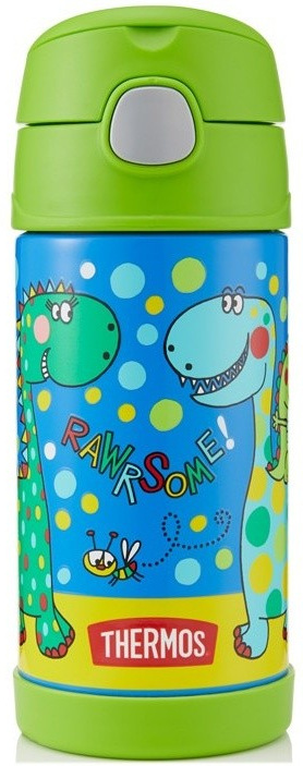 Thermos Dětská termoska s brčkem dinosaurus 355 ml