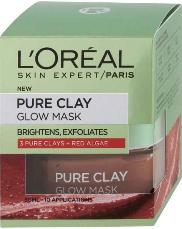 L'Oréal Pure Clay Glow Mask exfoliační pleťová maska 50 ml od 338 Kč -  Heureka.cz