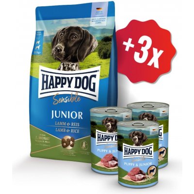 Happy Dog Sensible Junior Lamb & Rice 10 kg – Zboží Mobilmania