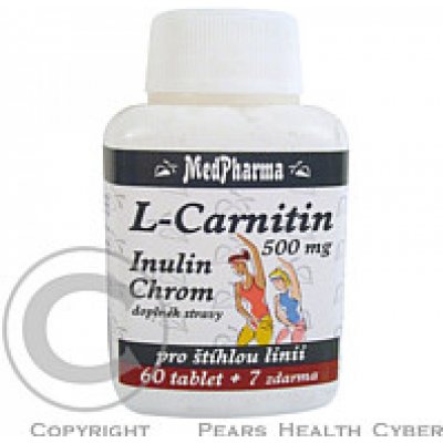 MedPharma L-Carnitin 500 mg+Inulin+Chrom 67 tablet – Zboží Mobilmania