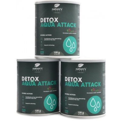Nature's Finest Detox aqua attack 3 x 125 g – Hledejceny.cz
