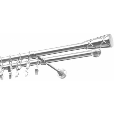 Garnyze-levne Garnýže Genua dvouřadá nerez Exclusive 19 mm 240 cm – Zboží Mobilmania