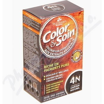 Color & Soin barva na vlasy 4N přírodní hnědá 135 ml