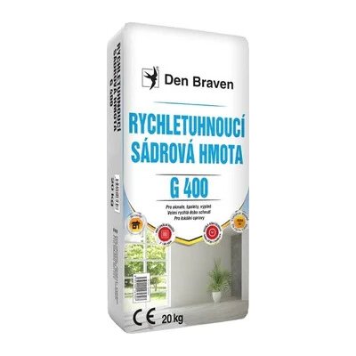 Den Braven Sádrová omítka rychletuhnoucí G400 20kg – Zboží Mobilmania