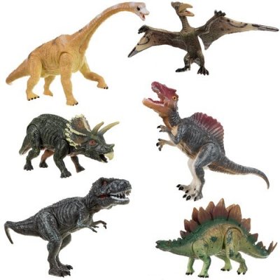 Kruzzel 19745 Pohyblivé 6 ks Dinosauři