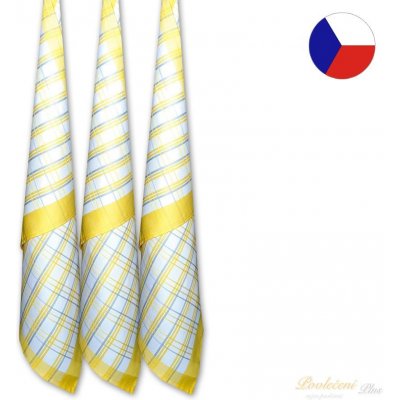 Sleep-well TRADIČNÍ KÁRO 50 x 70 cm ŽLUTÁ 3 ks – Zbozi.Blesk.cz