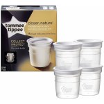 Tommee Tippee Sada nádobek pro uchovávání mlékae 4ks Transparentní – Zboží Dáma