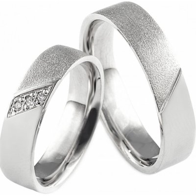 Aumanti Snubní prsteny 1 Stříbro bílá – Zboží Mobilmania