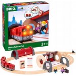 Brio WORLD 33513 Vláčkodráha se soupravou metra a nástupištěm – Zboží Mobilmania