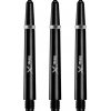 Násadky na šipky XQMax Darts Solid Colour with Logo - medium - black