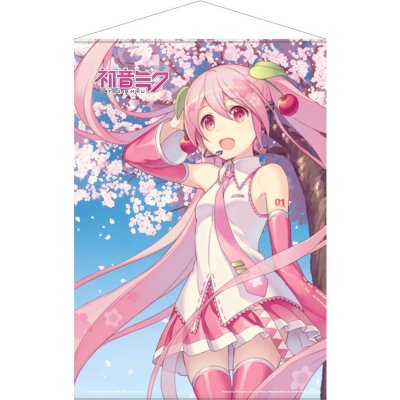 Vocaloid Plátěný Plakát Hatsune Miku Cherry Blossom - 50 x 70 cm – Hledejceny.cz