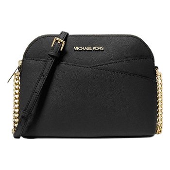 Michael Kors dámská kožená kabelka crossbody Jet Set černá