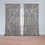 Záclony Růžové obrazce: 2 ks - 150x250 cm - Sablio – Hledejceny.cz
