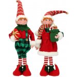 Home of Christmas Pár vánočních skřítků s dárky 60 cm – Hledejceny.cz