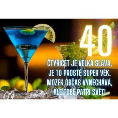 Kartička k narozeninám 40 – Hledejceny.cz