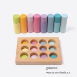 Grimm's Malé pastelové válečky s podložkou – Zboží Dáma