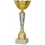 Kovový pohár Zlato-stříbrný 23 cm 8 cm – Sleviste.cz