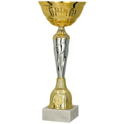 Kovový pohár Zlato-stříbrný 23 cm 8 cm – Sleviste.cz