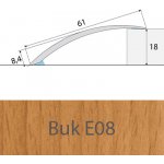 Profil Team Přechodový profil buk E08 61mm 1 m – Sleviste.cz