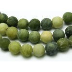 NUBIO Přírodní tajwanský nefrit - korálky, matné, zelené, 8 mm – Sleviste.cz