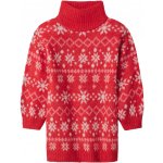 lupilu dívčí vánoční pletené šaty červená – Zboží Dáma