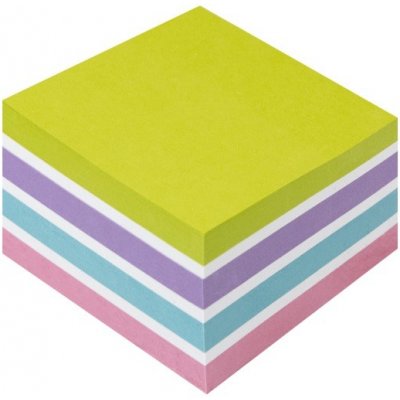 Kores Cubo Pastel - samolepicí bloček - 75x75 mm, 450 l. – Sleviste.cz