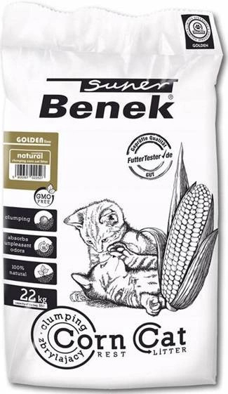 BENEK Super Corn Cat Golden Přírodní kukuřičné 35 l