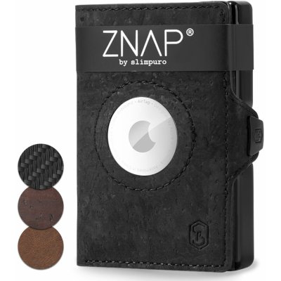 Slimpuro ZNAP Airtag Wallet ochrana RFID ZNAPAirBlackCork8 – Zboží Mobilmania