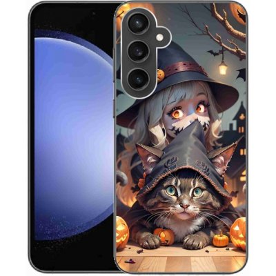 mmCase Gelové Samsung Galaxy S23 FE čarodějnice s kočkou – Zboží Živě