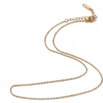Řetízek z nerezové oceli - zlatý - 40 cm x 1,6 mm - 1 ks – Zboží Dáma